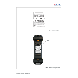 Autec s.r.l. OQA-LKNDA2FM Transceiverunit Manuel utilisateur | Fixfr