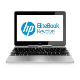 HP EliteBook Revolve 810 G1 Manuel utilisateur | Fixfr