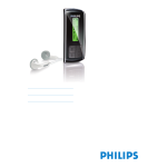 Philips SA4005/02 Baladeur audio &agrave; m&eacute;moire flash Manuel utilisateur