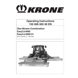 Krone EasyCut 5310_6210_CV Mode d'emploi | Fixfr