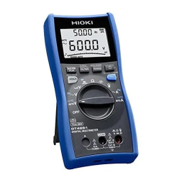 Hioki DIGITAL MULTIMETER DT4261 Manuel utilisateur | Fixfr