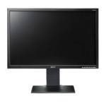 Acer B223PW Monitor Guide de d&eacute;marrage rapide