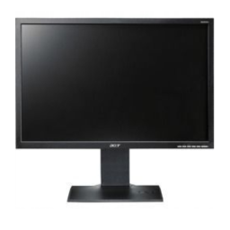 Acer B223PW: Manuel Utilisateur, Q&R avec IA + PDF | Fixfr