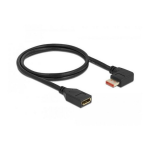 DeLOCK 87077 DisplayPort extension cable male 90&deg; right angled to female 8K 60 Hz 1 m Fiche technique