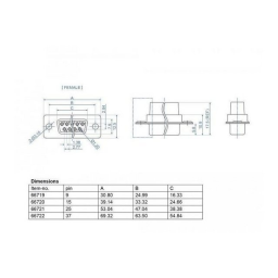 Delock 66722 Connecteurs D-Sub | AI Chat & PDF | Fixfr