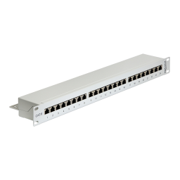 DeLOCK 66794 10″ Fiber Optic Patch Panel 12 Port SC Duplex aqua 1U grey Fiche technique | Fixfr