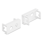 DeLOCK 81371 Easy 45 Module Plate Round cut-out 2 x M8, 45 x 22.5 mm 10 pieces white Fiche technique