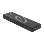 DeLOCK 42597 External Enclosure M.2 SSD 42/60/80 mm &gt; SuperSpeed USB 10 Gbps (USB 3.1 Gen 2) USB Type-C&trade; female toolless Fiche technique