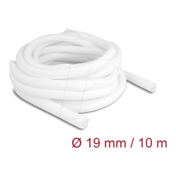 DeLOCK 20815 Braided Sleeve self-closing 10 m x 19 mm white Fiche technique | Fixfr
