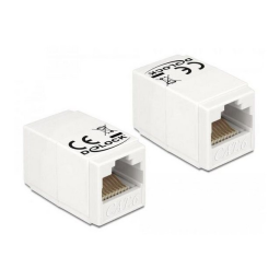 DeLOCK 86997 Keystone Module RJ45 jack to RJ45 jack Cat.6A 90° angled Fiche technique | Fixfr