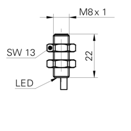 Baumer IFRM 08N1713/KS35L Inductive proximity switch Fiche technique | Fixfr