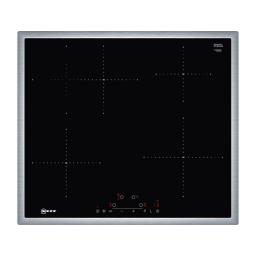 Neff T46BD60N0 Plaque électrique, vitrocéramique ou induction Manuel du propriétaire | Fixfr
