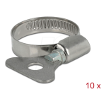 DeLOCK 19578 Butterfly Hose Clamp 22 - 32 mm 10 pieces metal Fiche technique