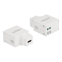 DeLOCK 87792 Keystone Module USB Type-C™ Charging Port 2.1 A white Fiche technique | Fixfr