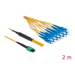 DeLOCK 84871 Optical Fiber Cable MPO female to 12 x SC Simplex male, Single-mode, 9/125 &micro;m, 2 m Fiche technique