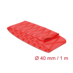 DeLOCK 19604 Heat Shrink Tube X-pattern non-slip 1 m x 40 mm red Fiche technique