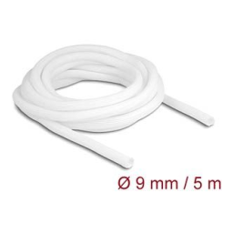 DeLOCK 20807 Braided Sleeve self-closing 5 m x 9 mm white Fiche technique | Fixfr