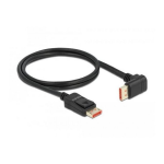 DeLOCK 87076 DisplayPort extension cable male 90&deg; left angled to female 8K 60 Hz 3 m Fiche technique