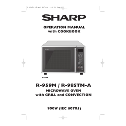 Sharp R-21AM Manuel du propriétaire | Fixfr