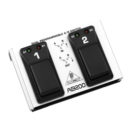 BEHRINGER AB200 Commutateur A/B : Chat IA et PDF | Fixfr