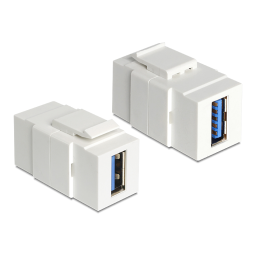 DeLOCK 86310 Keystone Module RCA female > RCA female gold plated white / white Fiche technique | Fixfr