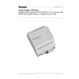 Swegon TBLZ-1-48-1 Armoire électrique pour détection de fumée Mode d'emploi | Fixfr