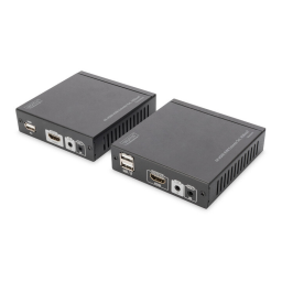 Digitus DS-55502 4K HDMI KVM Extender Set, HDBaseT™, 4K/30Hz Manuel du propriétaire | Fixfr