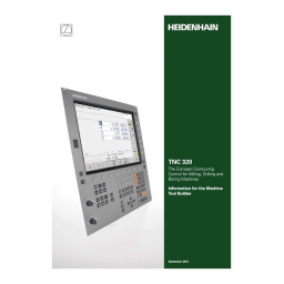 HEIDENHAIN TNC 320 (771851-06) CNC Control Manuel utilisateur | Fixfr