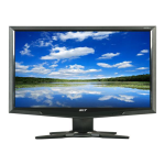 Acer G205HL Monitor Guide de d&eacute;marrage rapide