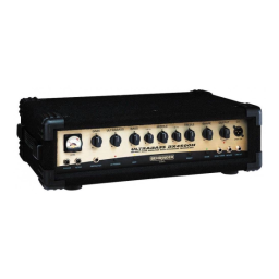 BEHRINGER ULTRABASS BX4500H | Notice d'utilisation + IA | Fixfr