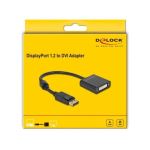 DeLOCK 63482 Adapter DisplayPort 1.2 male to DVI female 4K Active black Fiche technique