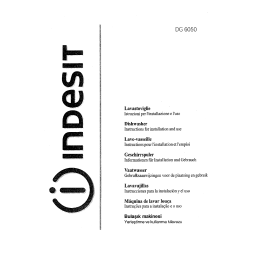 Indesit DG 6050 W Dishwasher Manuel utilisateur | Fixfr