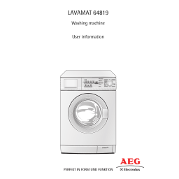 Aeg-Electrolux LAV64810 Manuel utilisateur | Fixfr