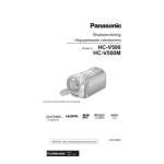 Panasonic HCV500MEG Operating instrustions