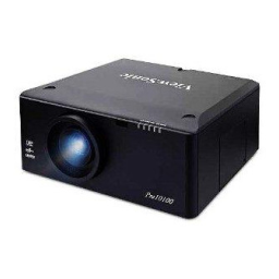 ViewSonic PRO10100 PROJECTOR Mode d'emploi | Fixfr