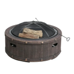 Sun Joe SJFP35-STN-RWD 35-In. Cast Stone Base, Wood Burning Fire Pit Manuel du propri&eacute;taire