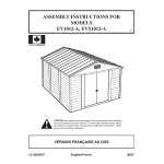 Instructions d'assemblage abri SED106, FAS01 + Chat IA