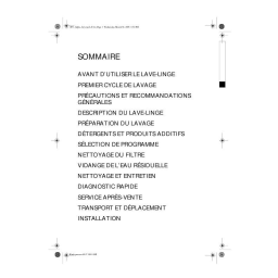 Whirlpool AWA 5380 Manuel d'utilisation | Chat IA & PDF | Fixfr