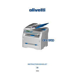 Olivetti OFX 9700 Manuel utilisateur | Fixfr