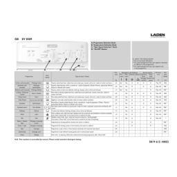 LADEN EV 8596 Washing machine Manuel utilisateur | Fixfr