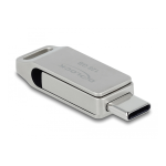 DeLOCK 54076 USB 3.2 Gen 1 USB-C&trade; + Type-A Memory Stick 128 GB - Metal Housing Fiche technique