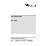Whirlpool ADP 4570 Mode d'emploi | AI Chat &amp; PDF