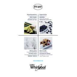 Whirlpool FT 377 BL Manuel utilisateur | Fixfr