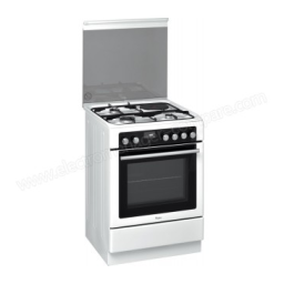 Whirlpool AXMT 6434/WH Cooker Manuel utilisateur | Fixfr