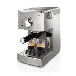 Saeco HD8427/11 Saeco Poemia Machine espresso manuelle Manuel utilisateur | Fixfr