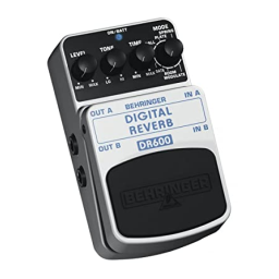 BEHRINGER DR100 Manuel d'utilisation | AI Chat & PDF | Fixfr