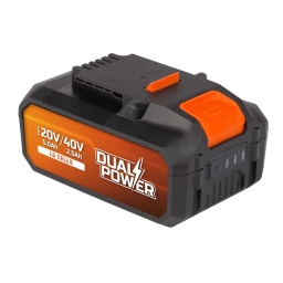 Powerplus POWDP9038 BATTERY 2X20V 5.0/2.5AH (20V & 40V TOOLS) Manuel du propriétaire | Fixfr