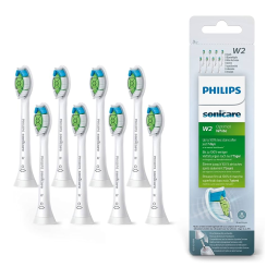 Sonicare HX6068/11 Sonicare W2 Optimal White Têtes de brosse à dents standard Manuel utilisateur | Fixfr