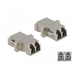 DeLOCK 86874 Optical Fiber Coupler LC Duplex female to LC Duplex female Single-mode metal Fiche technique | Fixfr