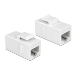 DeLOCK 86379 Keystone Module RJ45 jack &gt; RJ45 jack Cat.6 UTP white Fiche technique